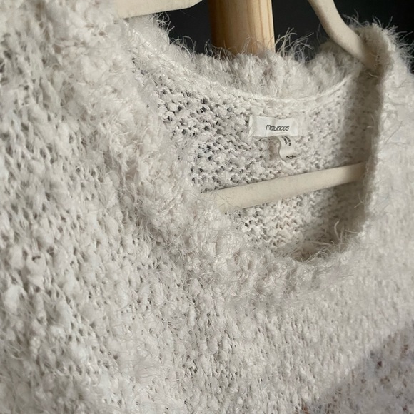 Stripe Lantern Sleeve Pullover Sweater - Picture 3 of 8